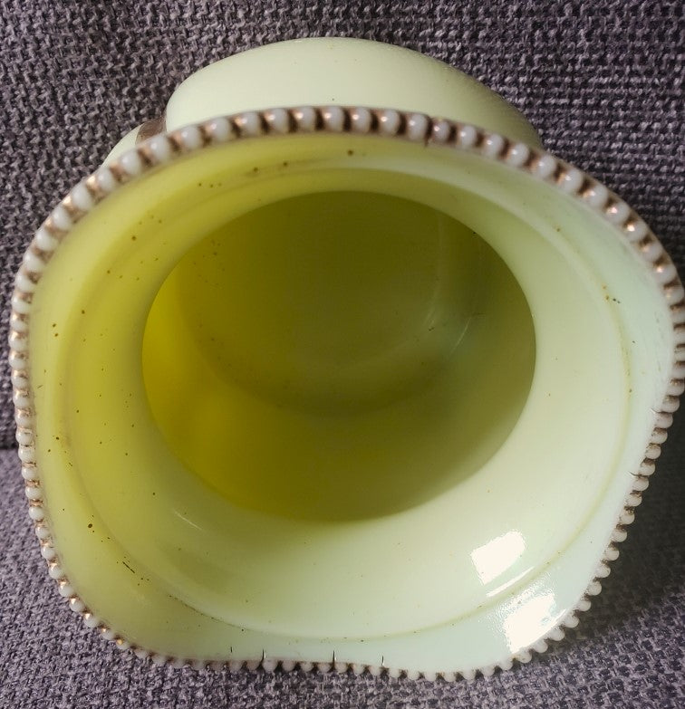EAPG Tarentum "Georgia Gem" Uranium Glass Sugar Bowl