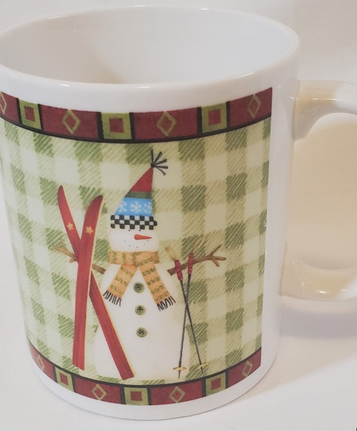 Debbie Mumm North Country Snowman Mug