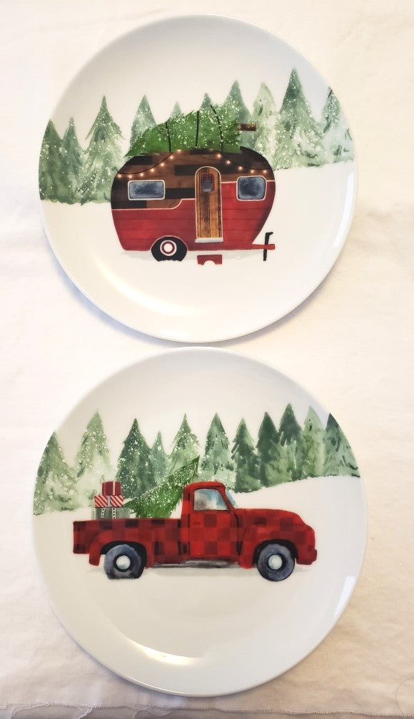 Prima Designs Christmas Salad Plate Set