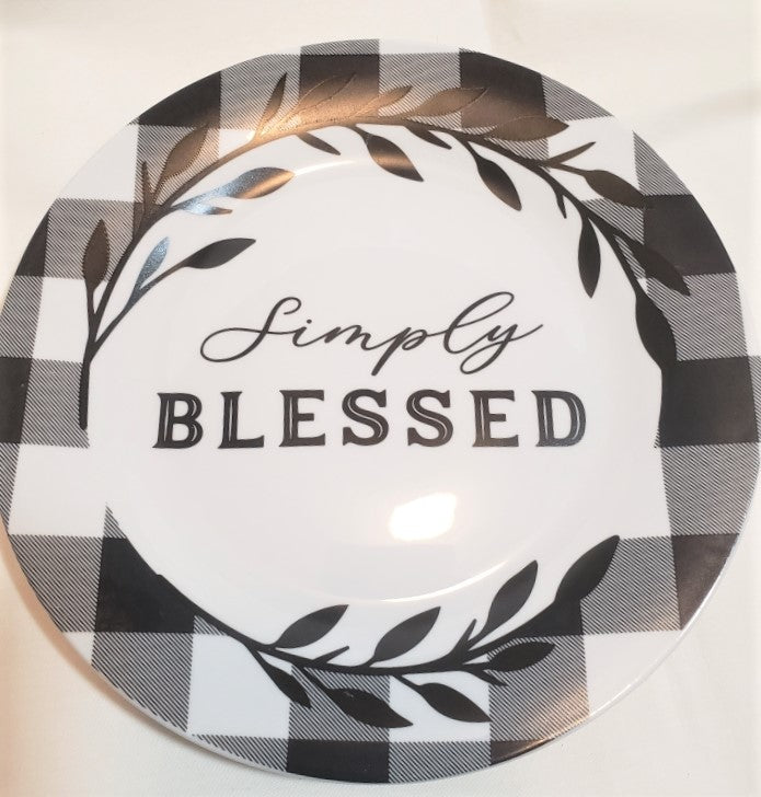 Royal Norfolk "Simply Blessed" Salad Plate