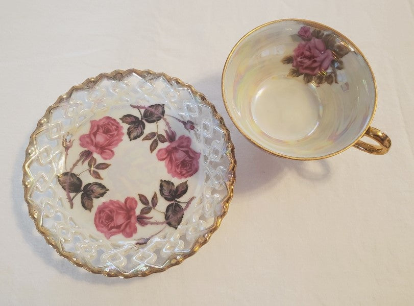 Royal Sealy Tea Cup and Saucer Set