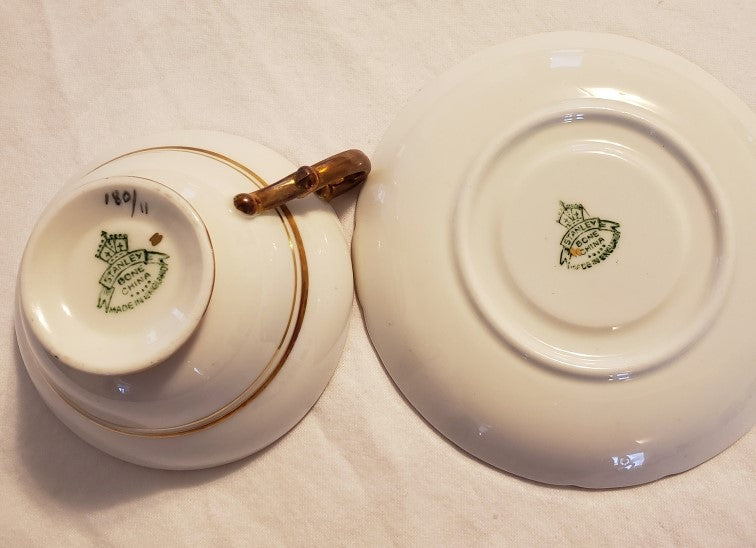 Stanley "Cabbage Roses" Tea Cup and Saucer Set