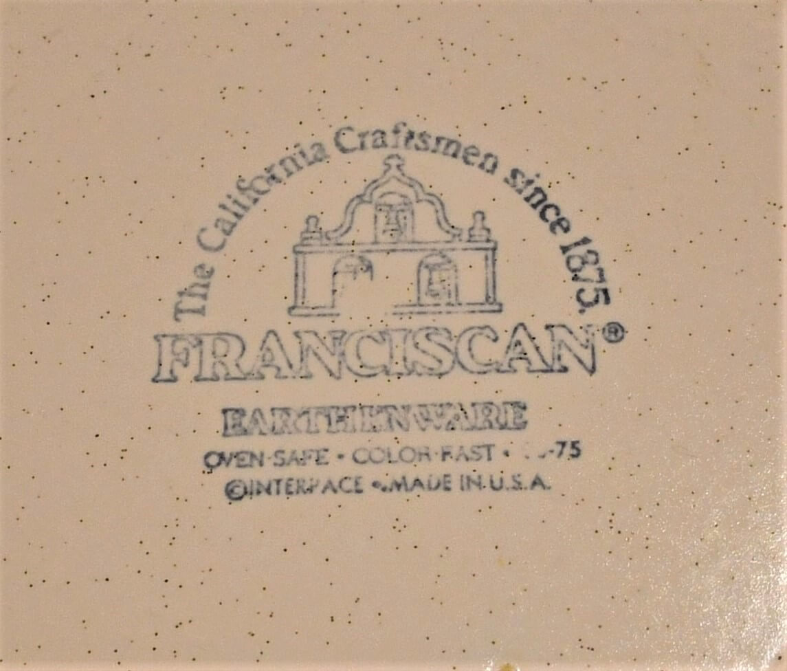Franciscan "Hacienda Green" Earthenware Dinner Plate