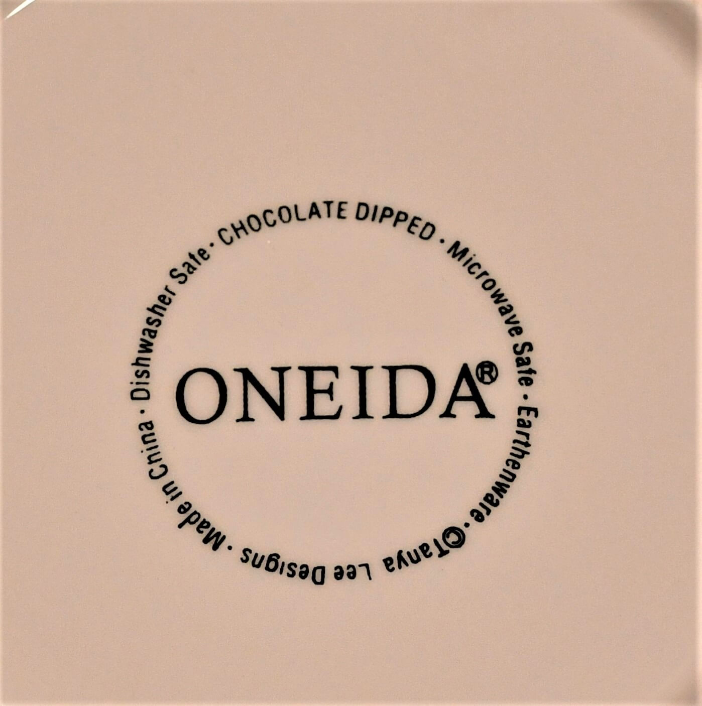 Oneida "Chocolate Dipped" Salad Plate