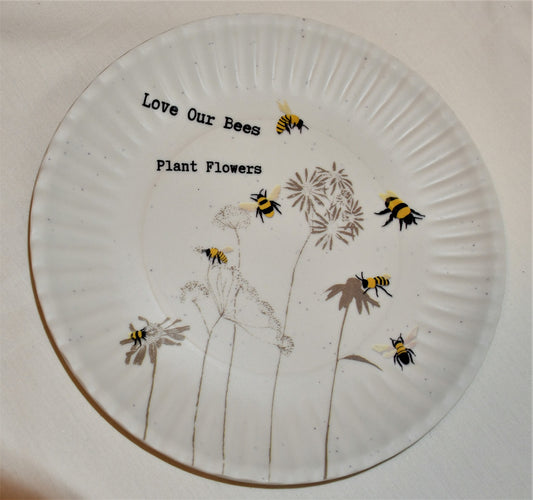 180 Degrees Melamine "Love Bees" plate