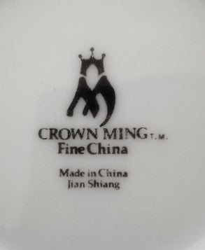 Crown Ming White and Platinum Creamer