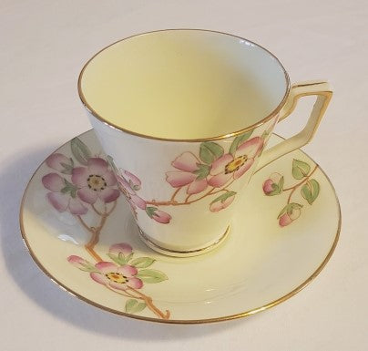 Delphine Cherry Blossoms Tea Cup and Saucer Set
