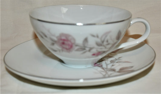 Fine China Japan Laura Tea Cup and Saucer Sets