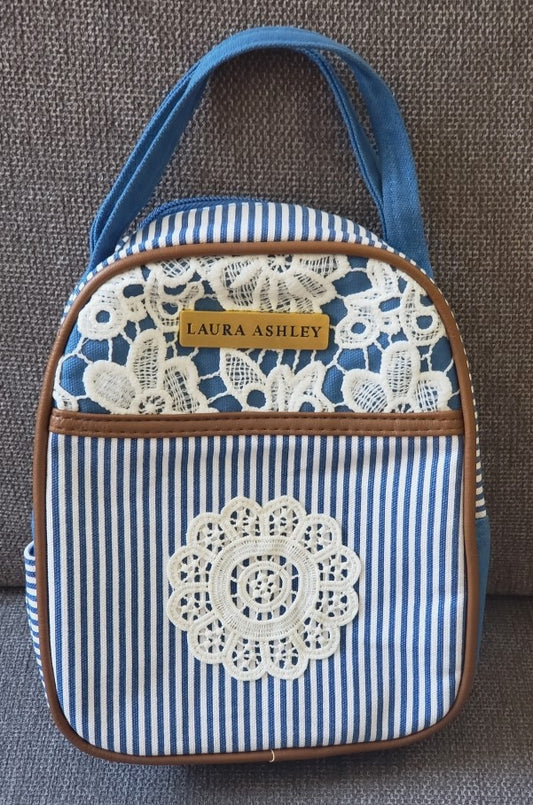 Laura Ashley Blue and White Lunch Bag
