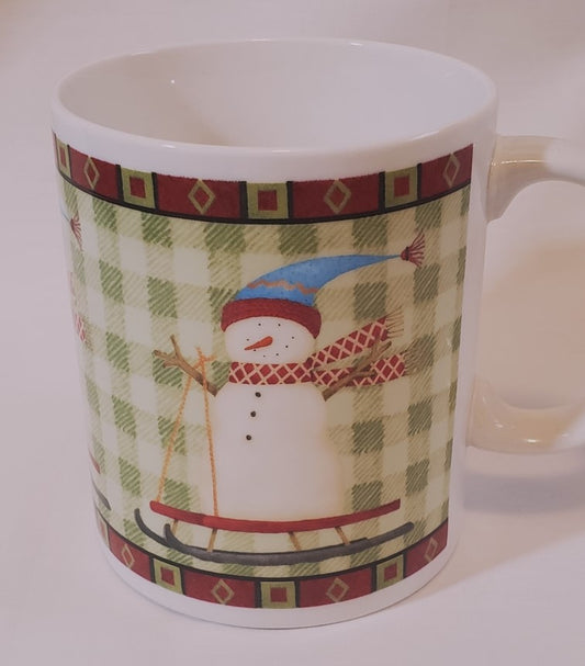 Debbie Mumm North Country Snowman Mug