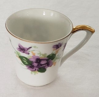 Norcrest Demitasse Purple Violet Tea Cup