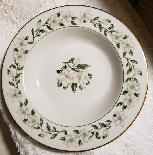 Princess China True Tone "Bridal Wreath" Rimmed Soup Bowl