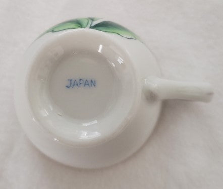 Japanese Demitasse Red Poppies Tea Cup