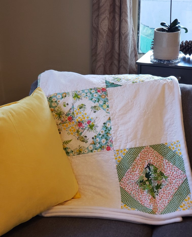 Quilted Spring Throw