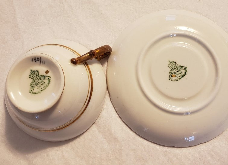 Stanley "Cabbage Roses" Tea Cup and Saucer Set