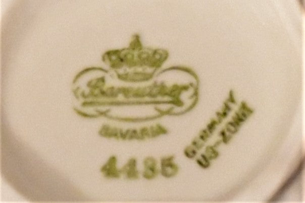 Bareuther Bavaria Cream & Sugar w Underplate