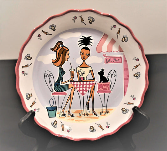 MK Girlfriend "Lets Chat" Salad Plate