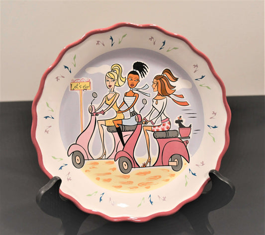 MK Girlfriend "Let's Go" Salad Plate