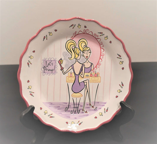 MK Girlfriend "Let's Primp" Salad Plate